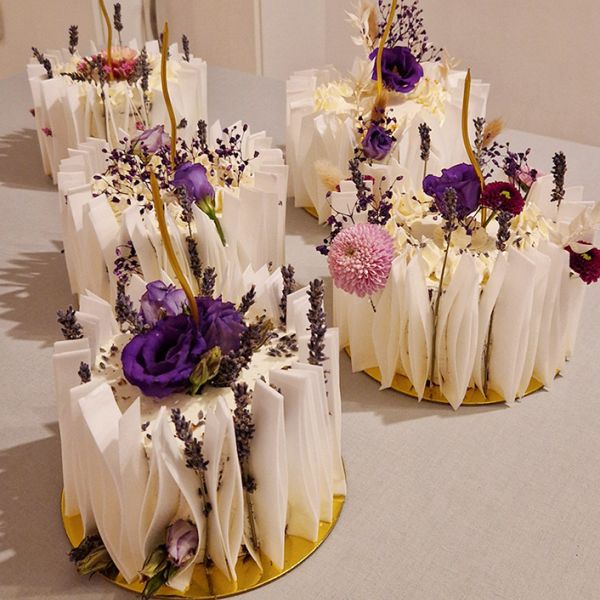 Wafer-Paper Torten mit Blumen
