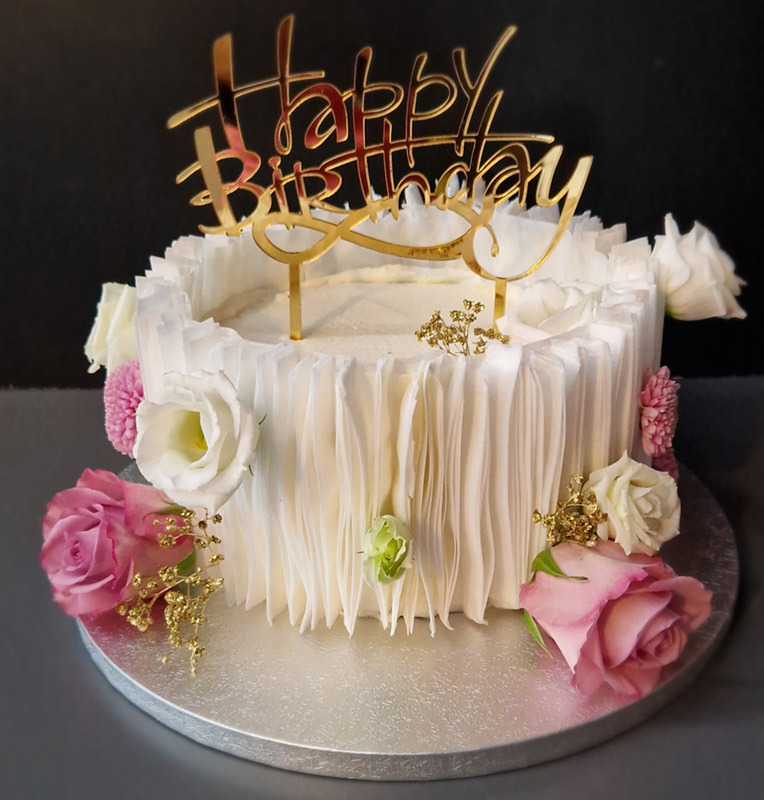 Torte dekorieren mit Wafepapier