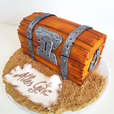 Schatztruhe-Torte