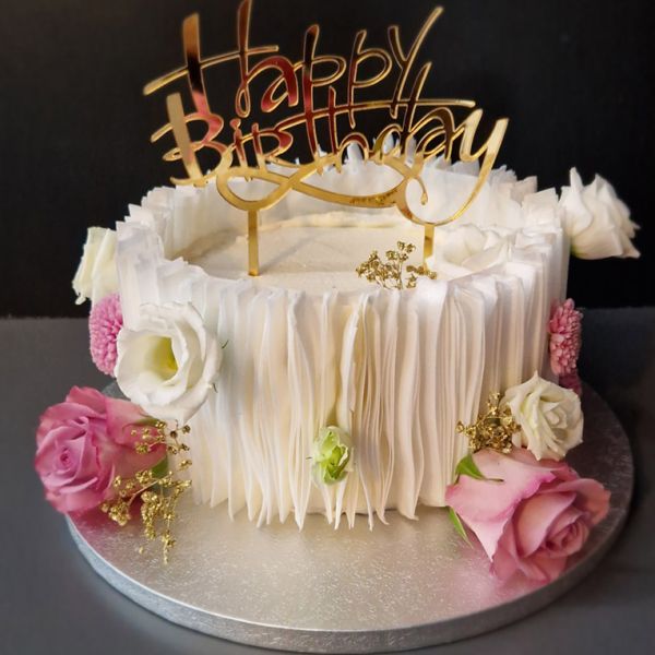 Torte dekorieren mit Wafepapier