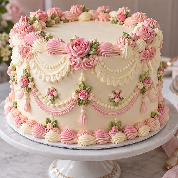 Vintage- & Lambeth Cake dekorieren bei Backkurs von Con Festi