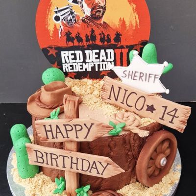 Red Dead Redemption Torte zum 14. Geburtstag