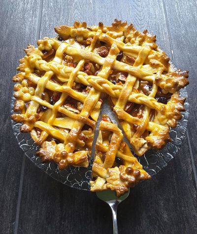 Herbst-Tarte mit Birnen, &Auml;pfeln und Feigen