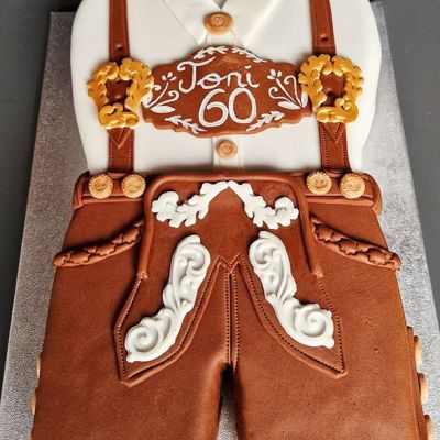 Lederhosen-Torte zum 60. Geburtstag
